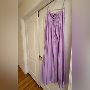 Poupette St. Barth Lavender Spaghetti Strap Maxi Dress